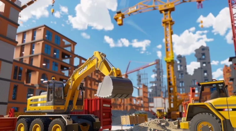 footage of construction simulator 4 switch