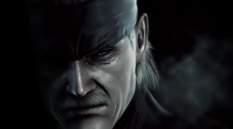 solid snake from metal gear solid face in the shadows